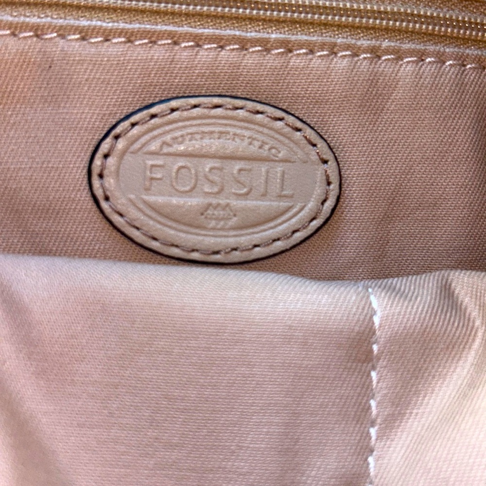 FOSSIL🍁LEATHER HOBO Shoulder Bag PURSE🤎ZB6459 Single Strap w/Pockets - Picture 7 of 13